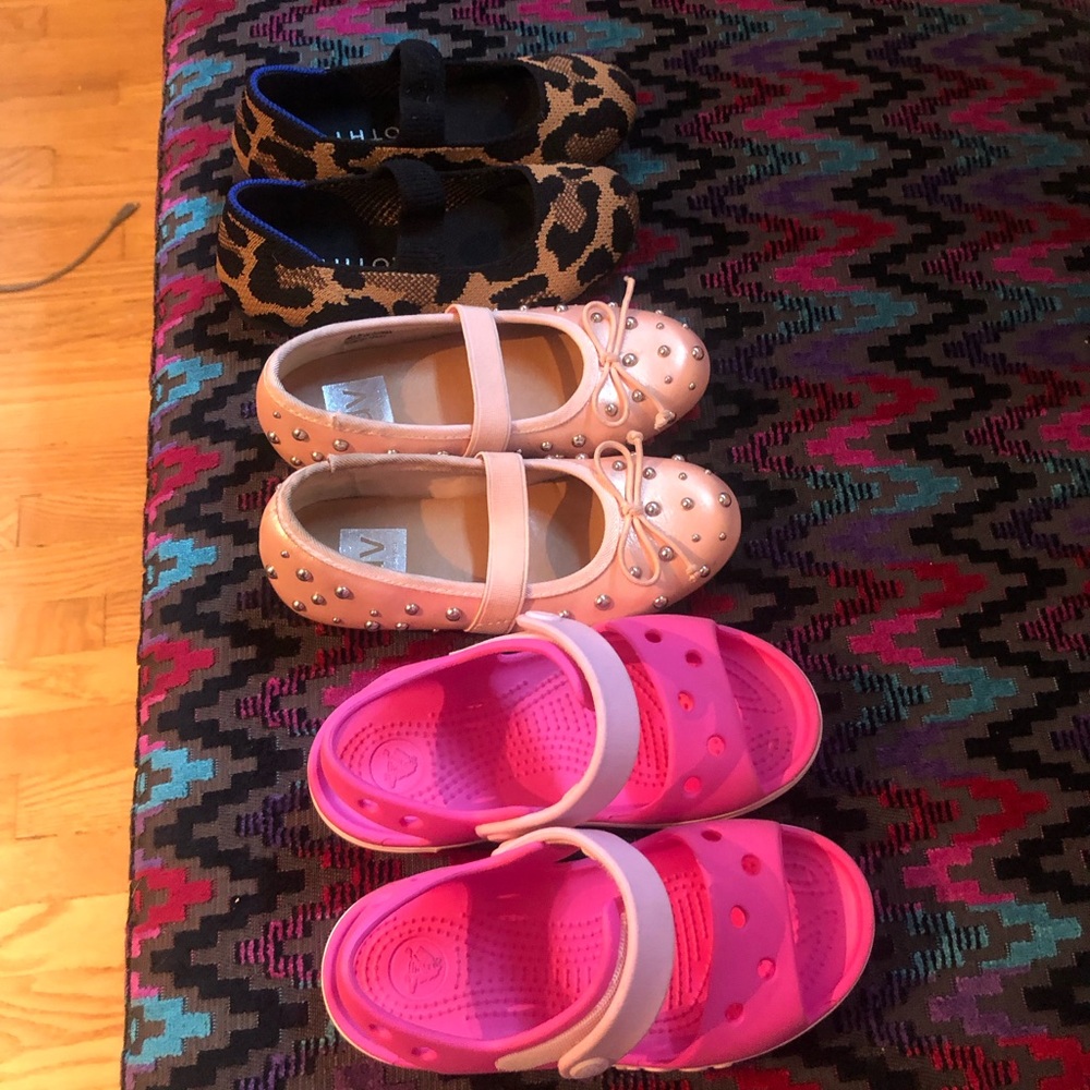Rothy's/Dolce Vita/Crocs worn once. GREAT Condition! Girls size 11.